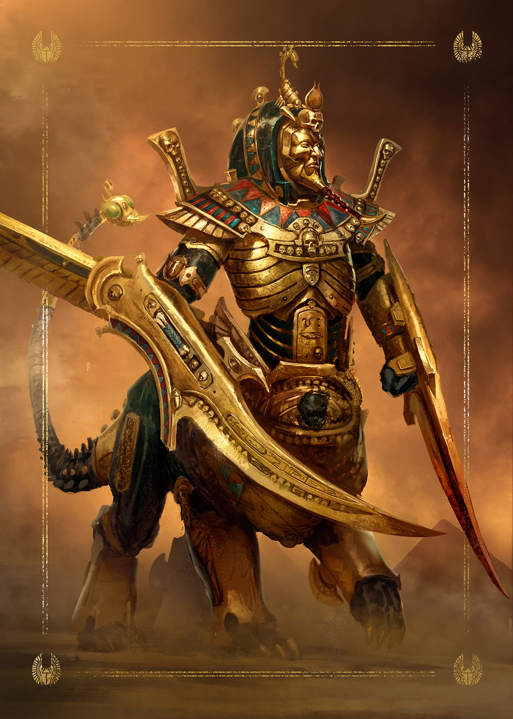 Tomb King Necrosphinx: постер из коллекции Warhammer