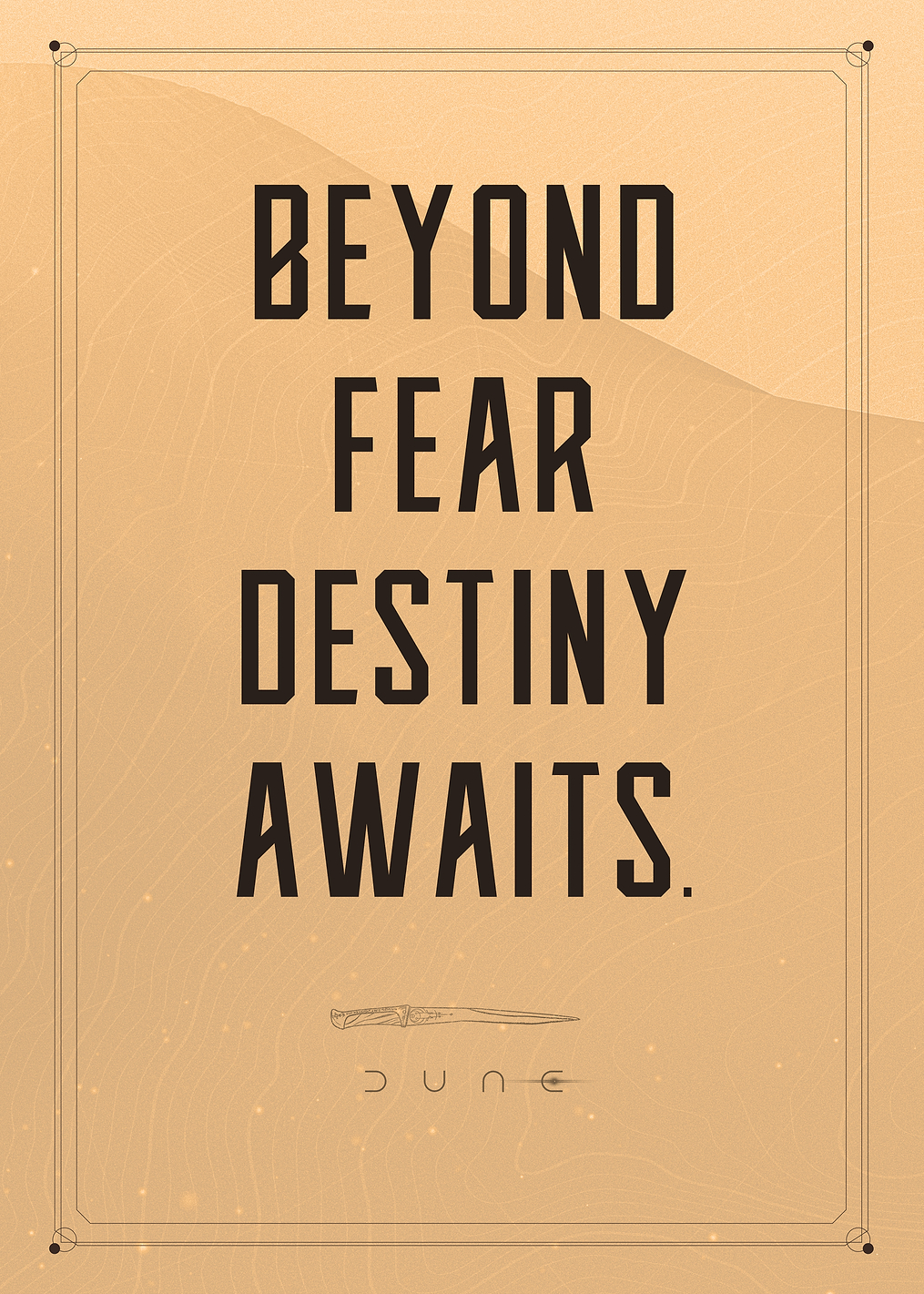 Beyond Fear: постер из коллекции Dune