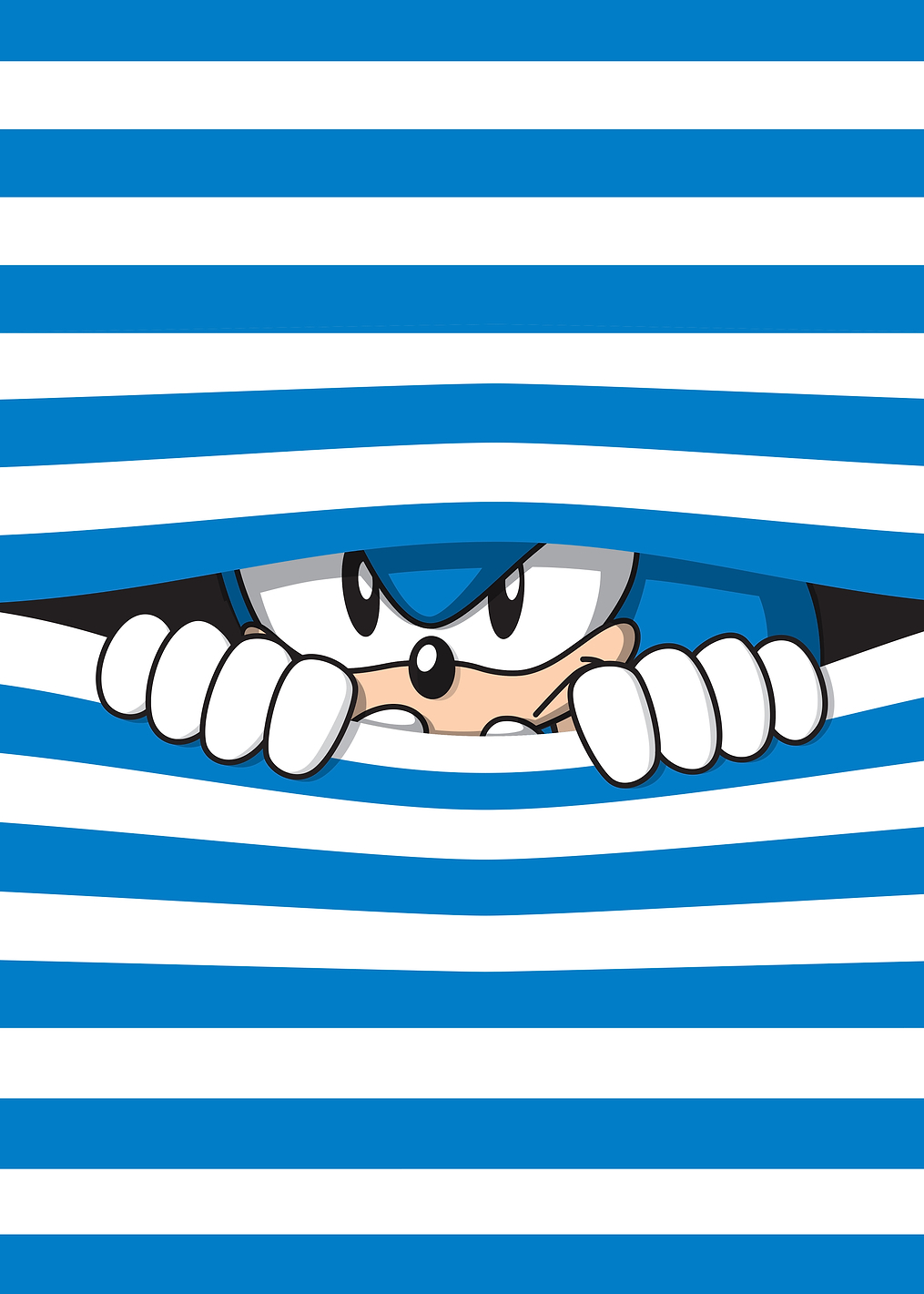 Sonic Stripes: постер из коллекции Sonic the Hedgehog