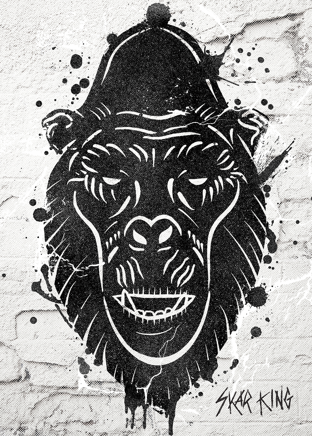Scar King Urban Portait: постер из коллекции Godzilla x Kong. The New Empire