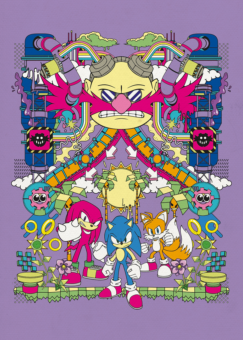 Psychedelic Pop: постер из коллекции Sonic the Hedgehog