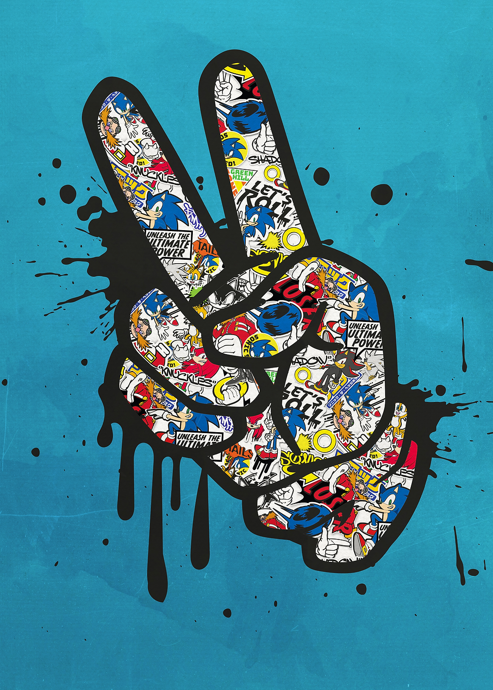 Peace Sign: постер из коллекции Sonic the Hedgehog