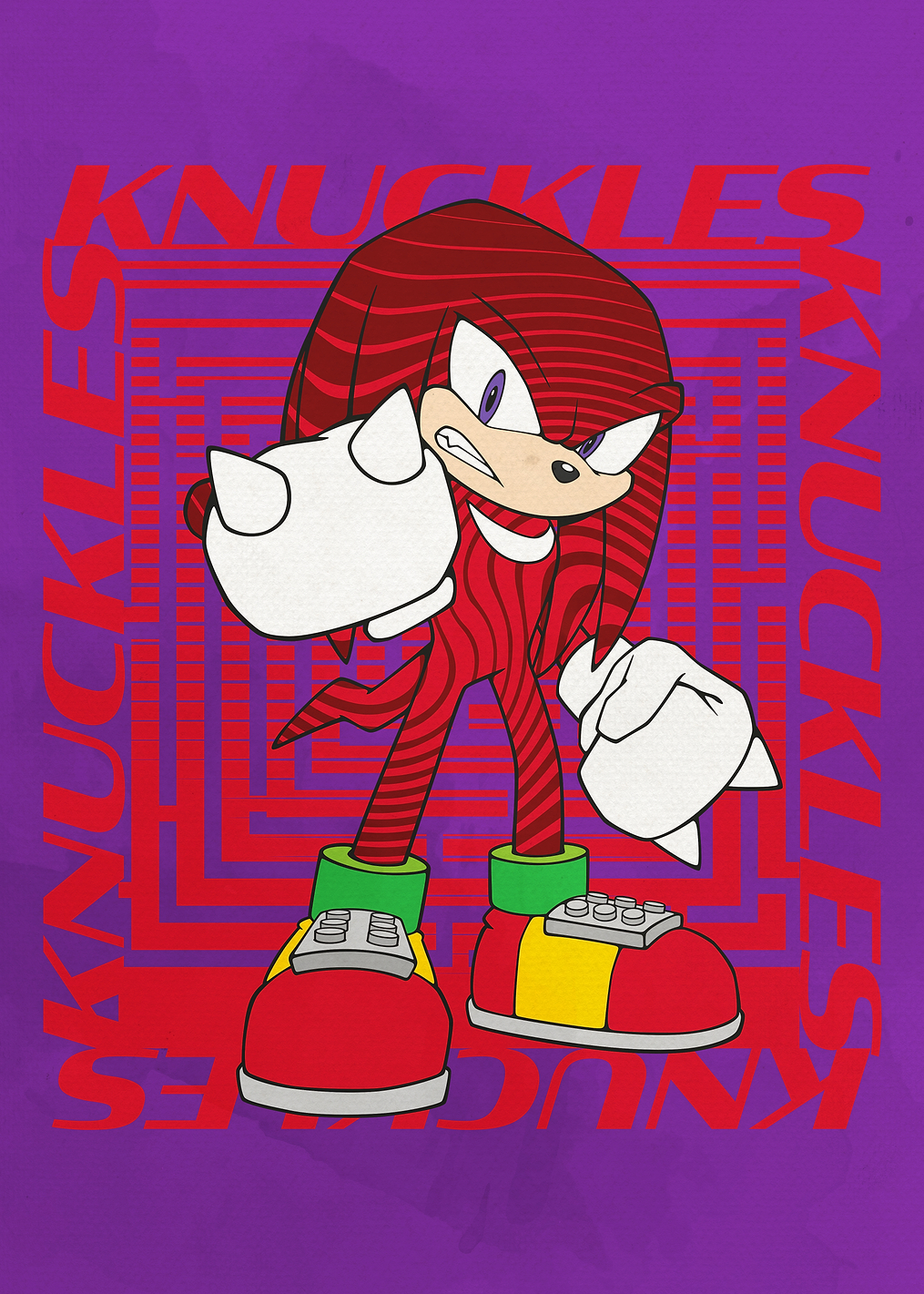 Knuckles: постер из коллекции Sonic the Hedgehog