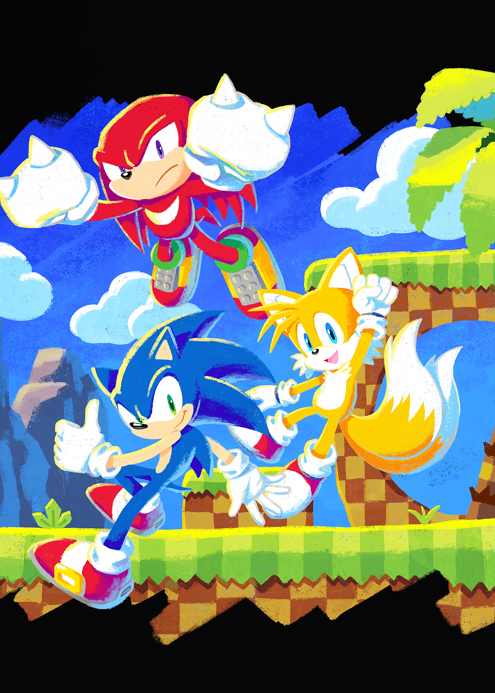 Crayon Art: постер из коллекции Sonic the Hedgehog