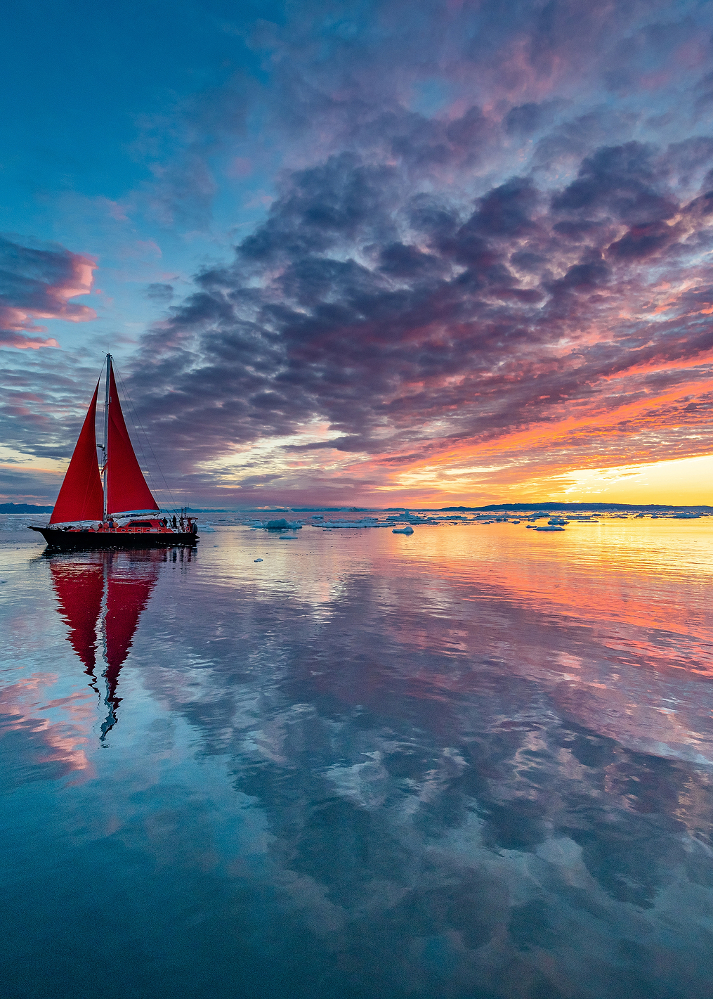 Greenland fire sky: постер из коллекции World Class Photos