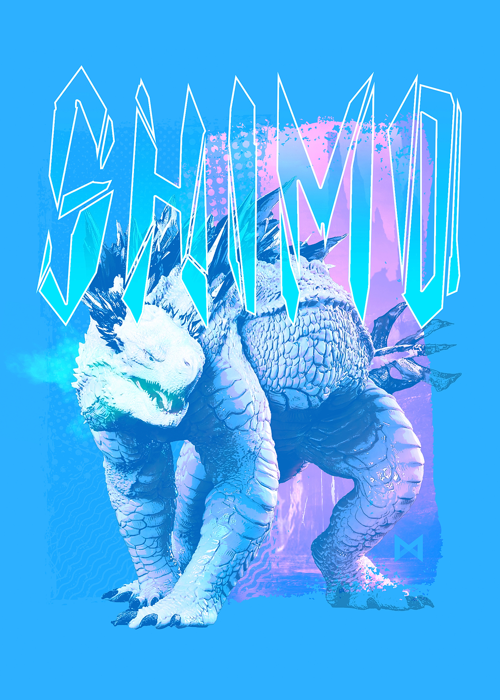 Shimo Blue: постер из коллекции Godzilla x Kong. The New Empire