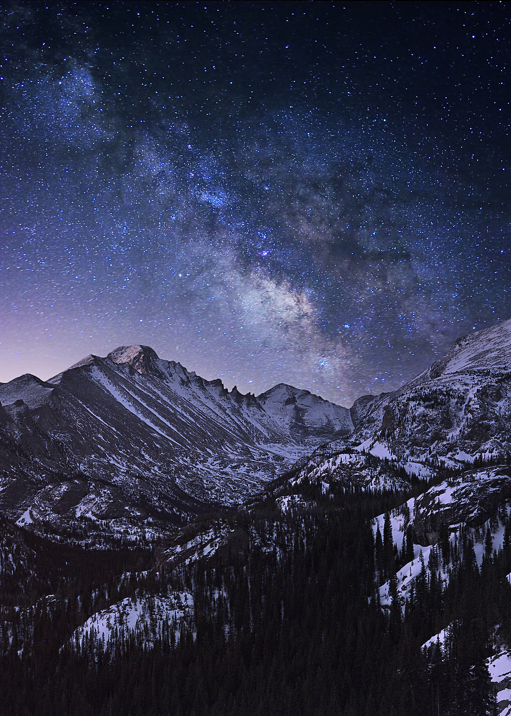Milky Way over Longs Peak: постер из коллекции World Class Photos