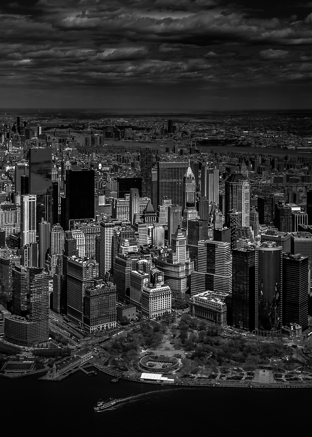 Manhattan - birds eye view: постер из коллекции World Class Photos