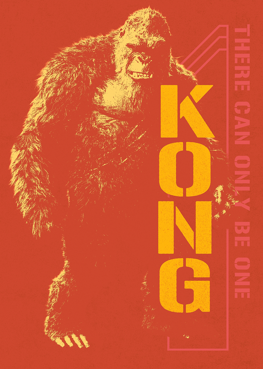 There Can Be Only One Kong: постер из коллекции Godzilla x Kong. The New Empire