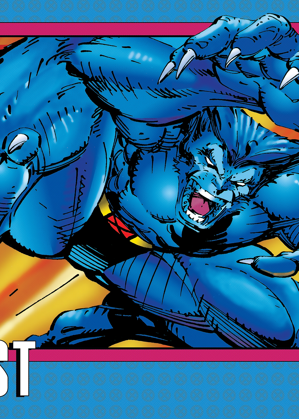 Beast Trading Card: постер из коллекции Marvel