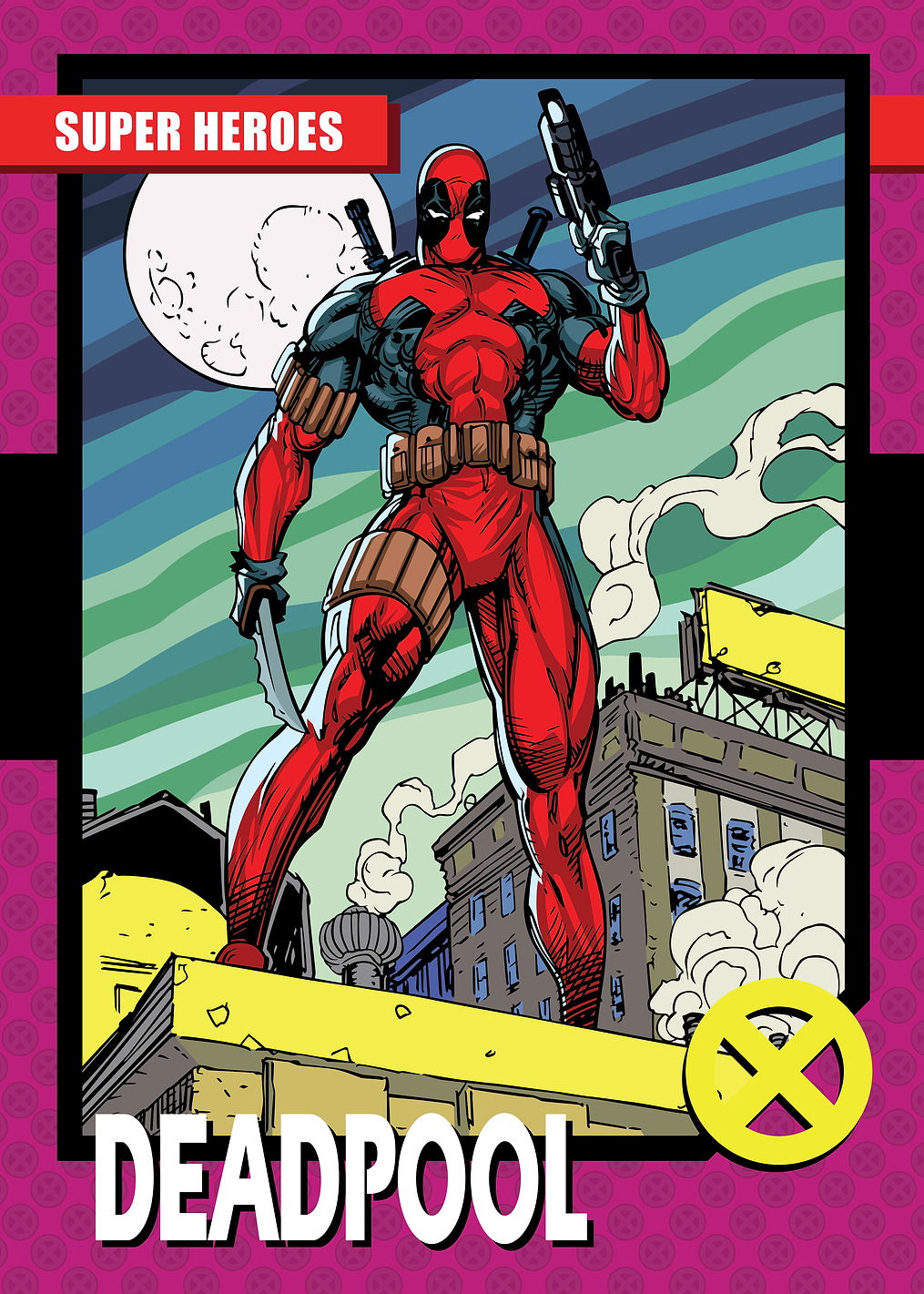 Deadpool Trading Card: постер из коллекции Marvel
