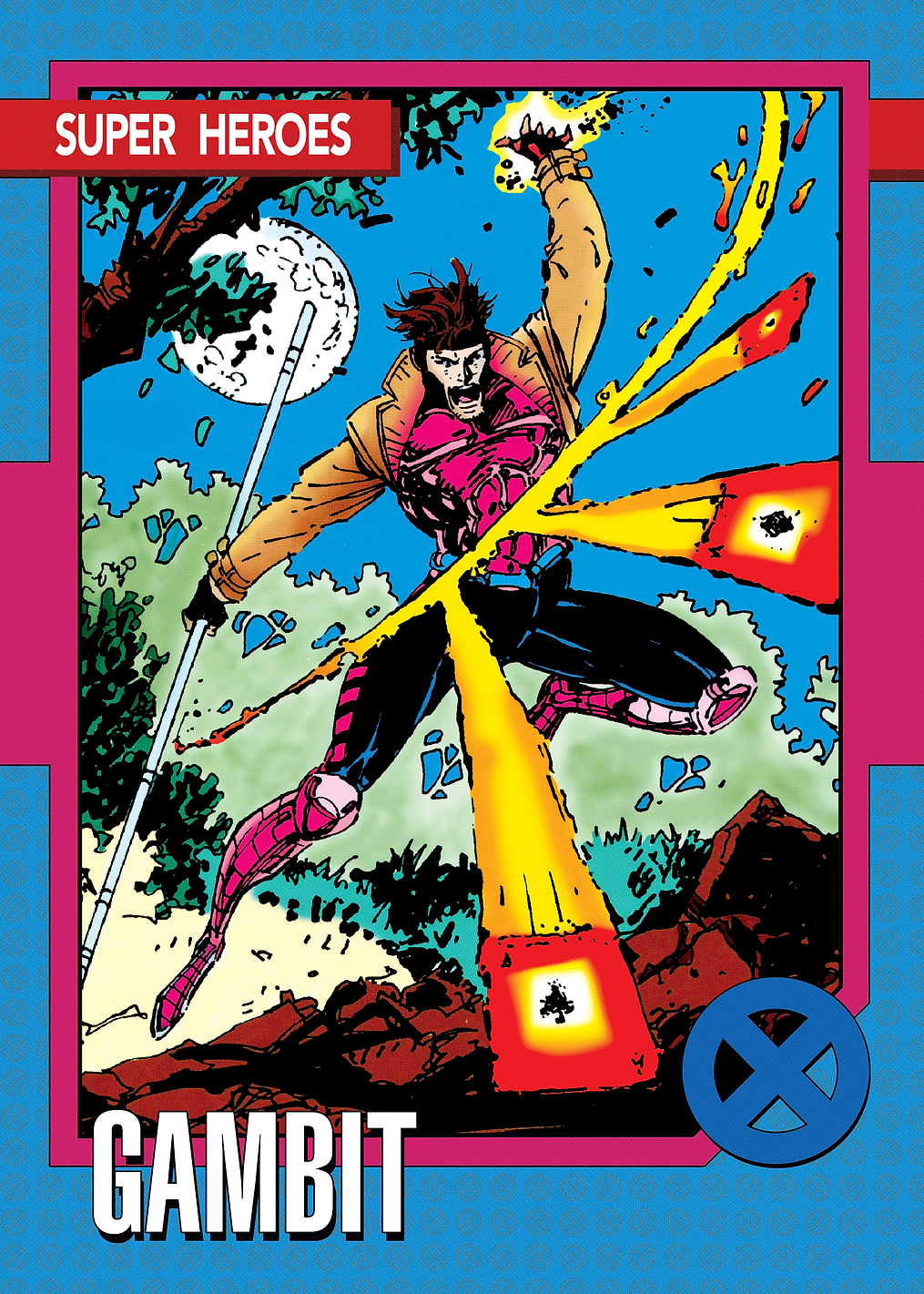 Gambit Trading Card: постер из коллекции Marvel