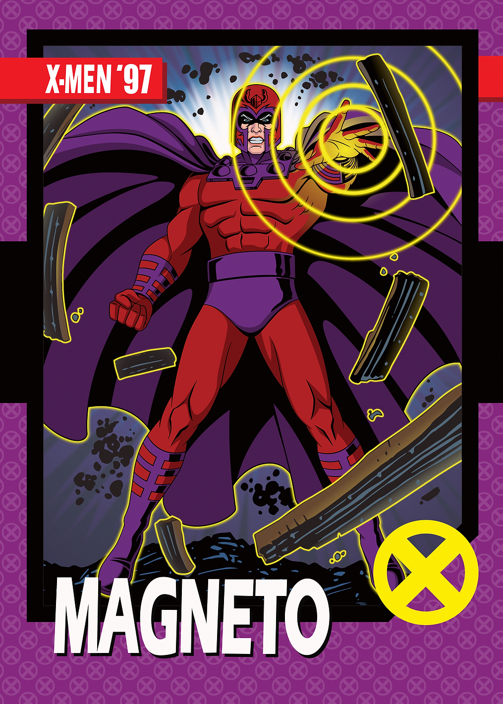 Magneto 97 Trading Card: постер из коллекции Marvel