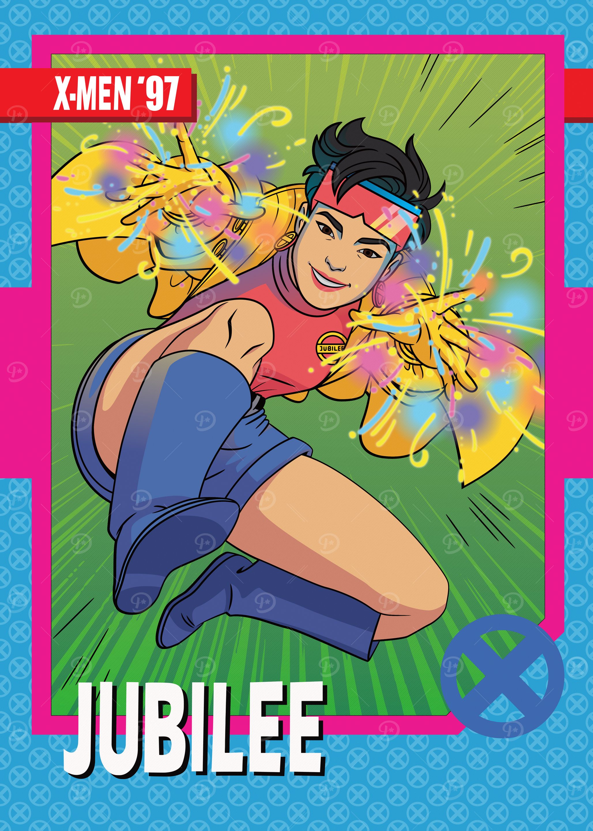 Jubilee 97 Trading Card: постер из коллекции Marvel
