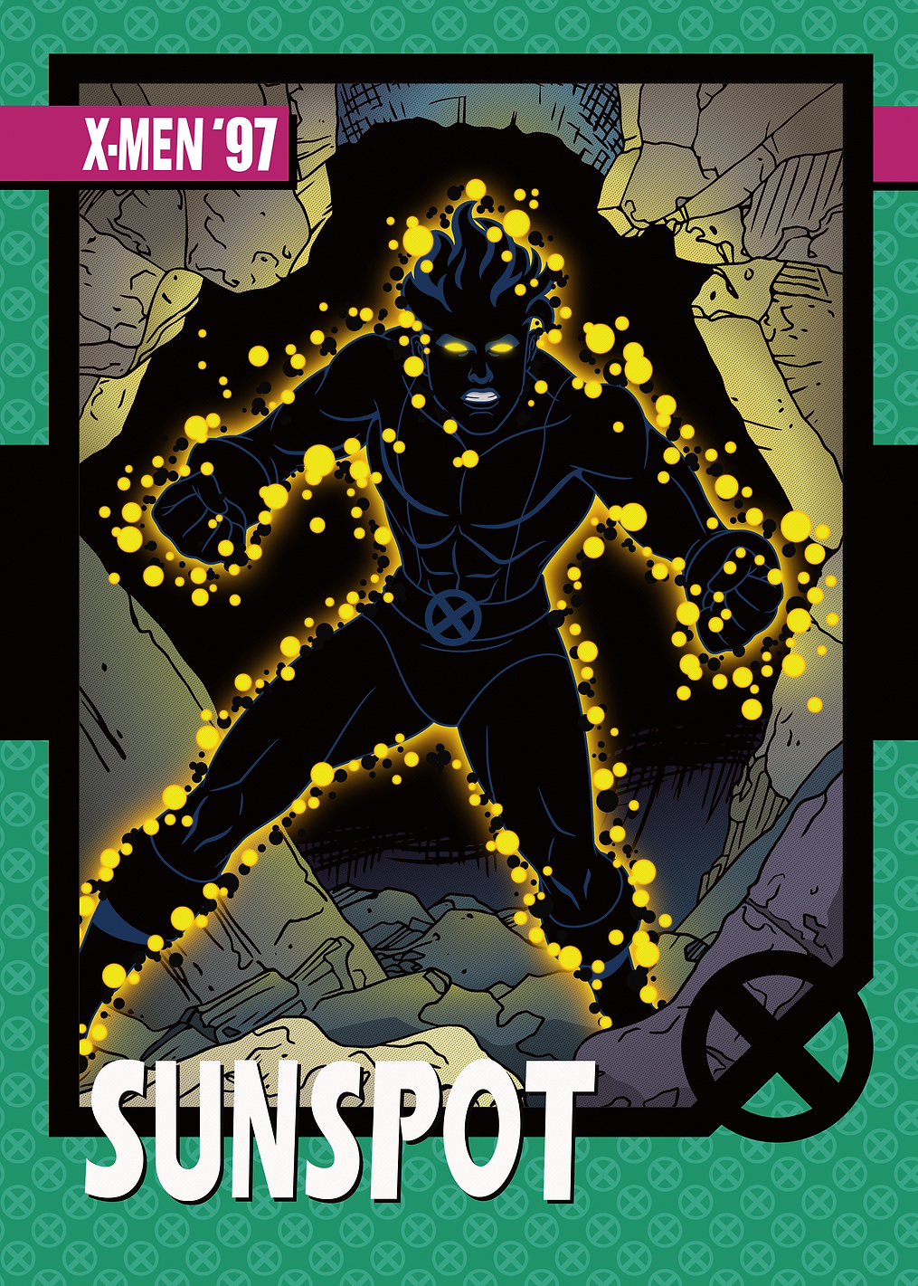 Sunspot 97 Trading Card: постер из коллекции Marvel