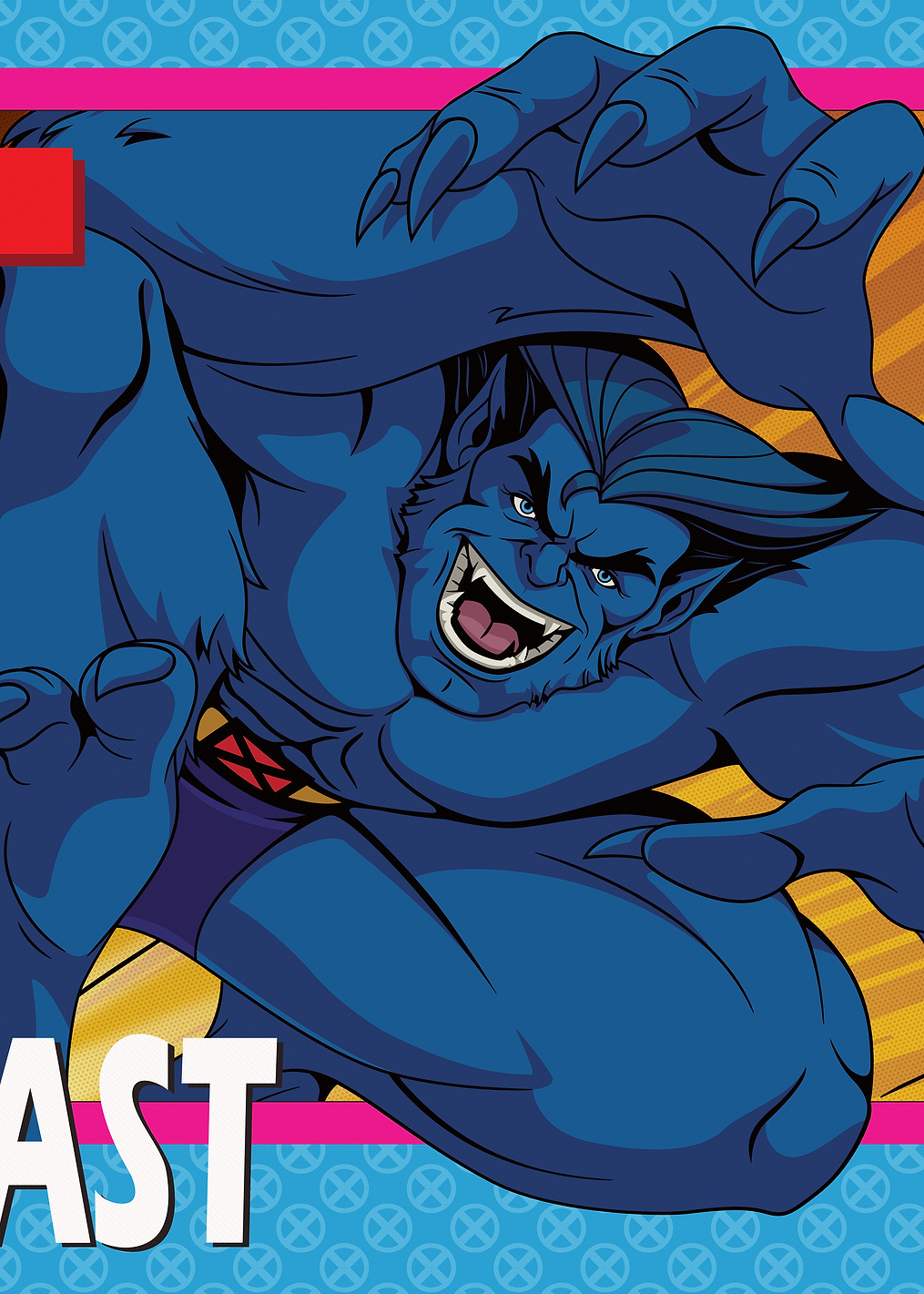 Beast 97 Trading Card: постер из коллекции Marvel
