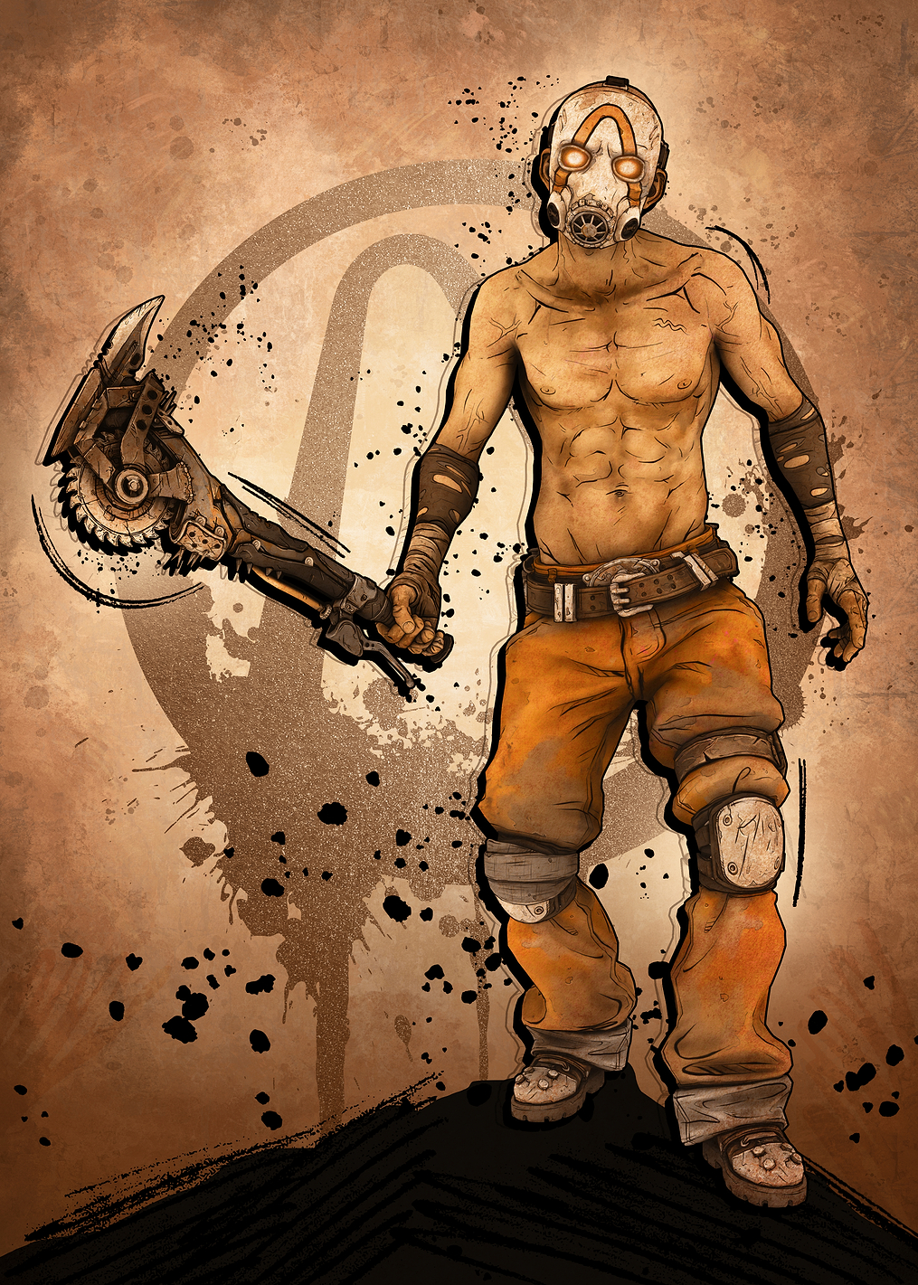 Psycho Male: постер из коллекции Borderlands