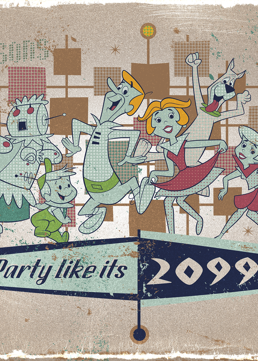 Party Like It's 2099: постер из коллекции Hanna-Barbera