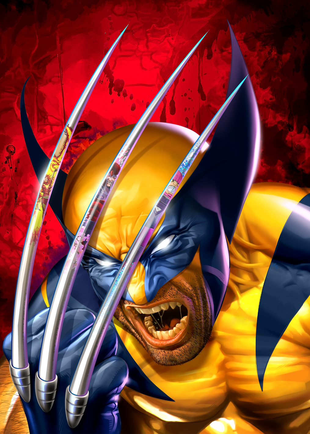 Wolverine Claws Reflected: постер из коллекции Marvel