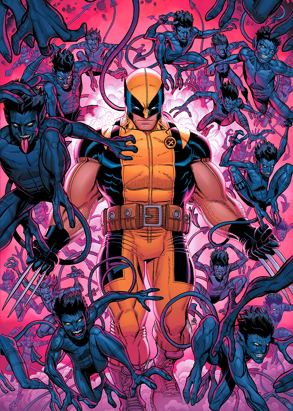 Wolverine and Nightcrawler: постер из коллекции Marvel