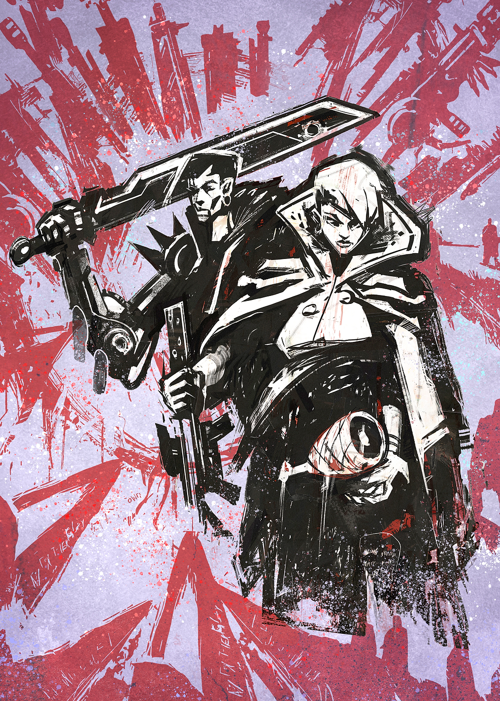 Calypso Twins Graffiti: постер из коллекции Borderlands
