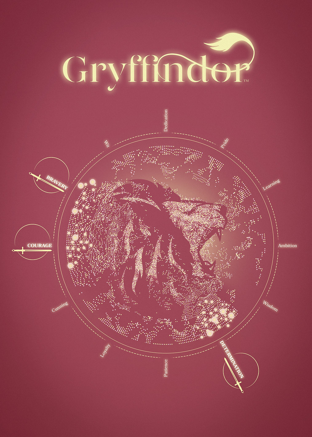 Gryffindor Emblem: постер из коллекции Wizarding World