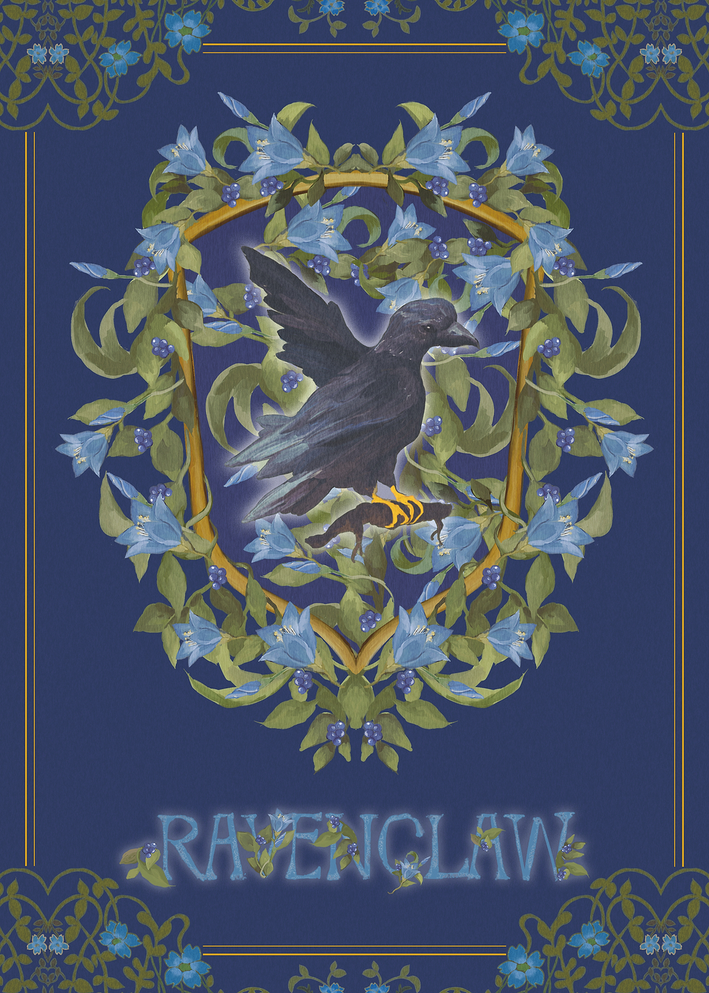 Ravenclaw Raven: постер из коллекции Wizarding World