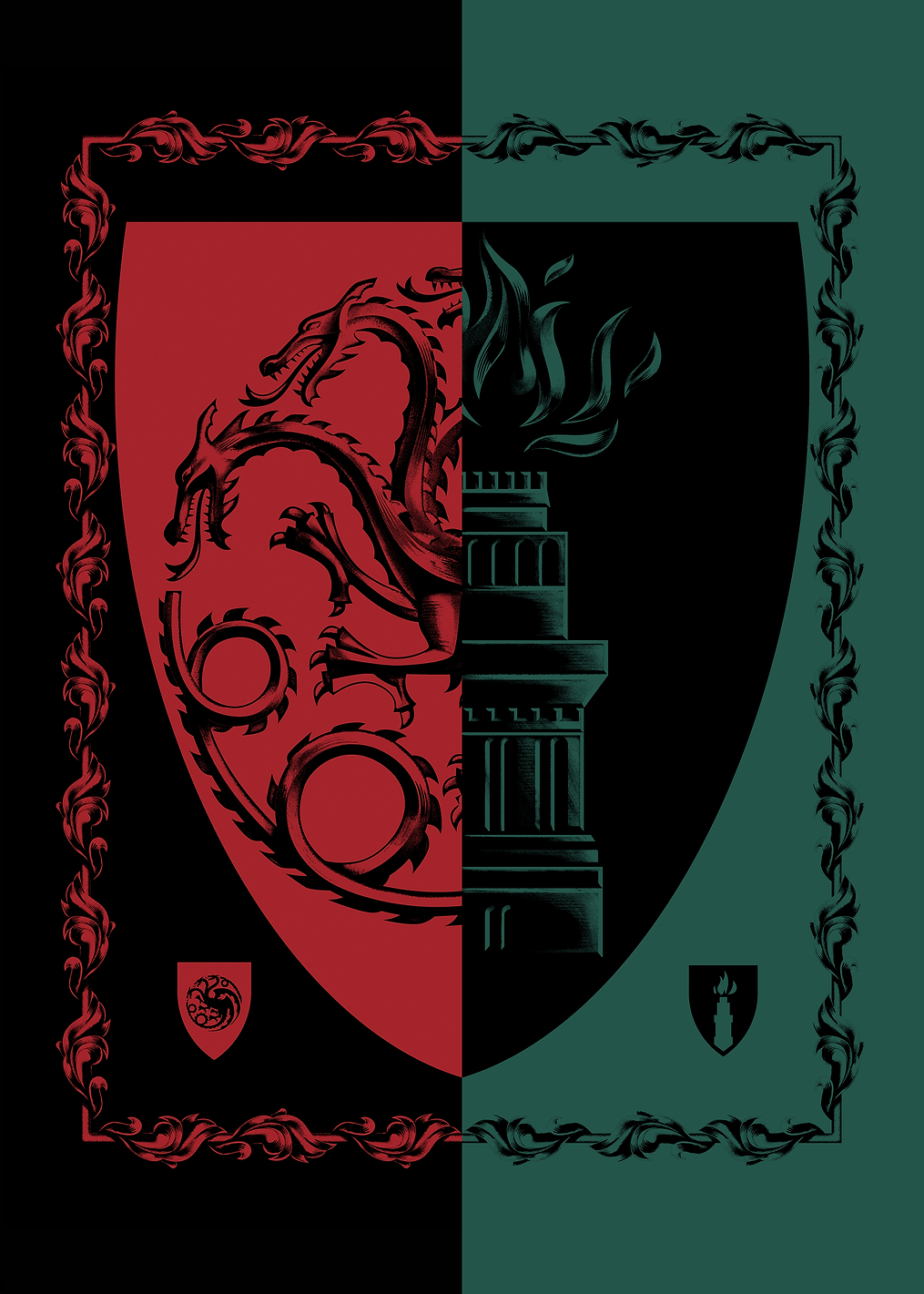 Targaryen - Hightower: постер из коллекции House of the Dragon
