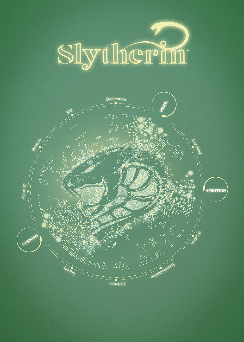 Slytherin Emblem: постер из коллекции Wizarding World