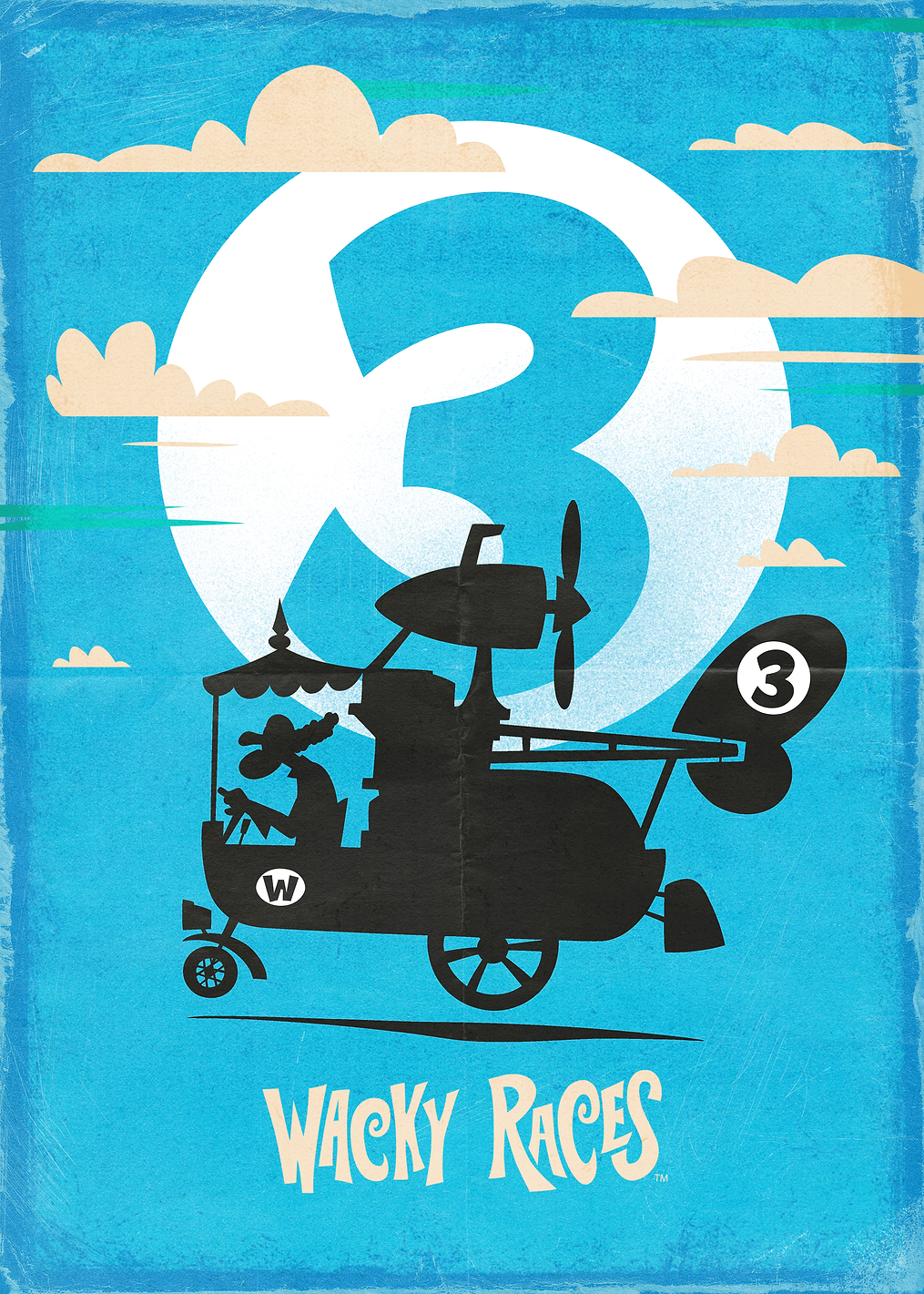 Wacky Races W3: постер из коллекции Hanna-Barbera
