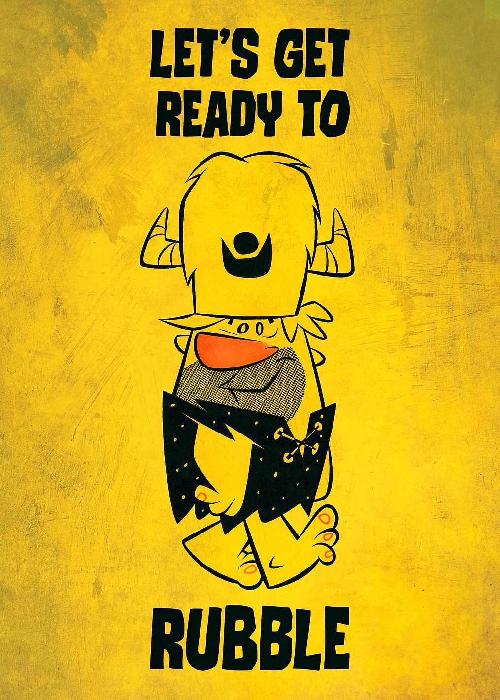 Let's Get Ready To Rubble: постер из коллекции Hanna-Barbera