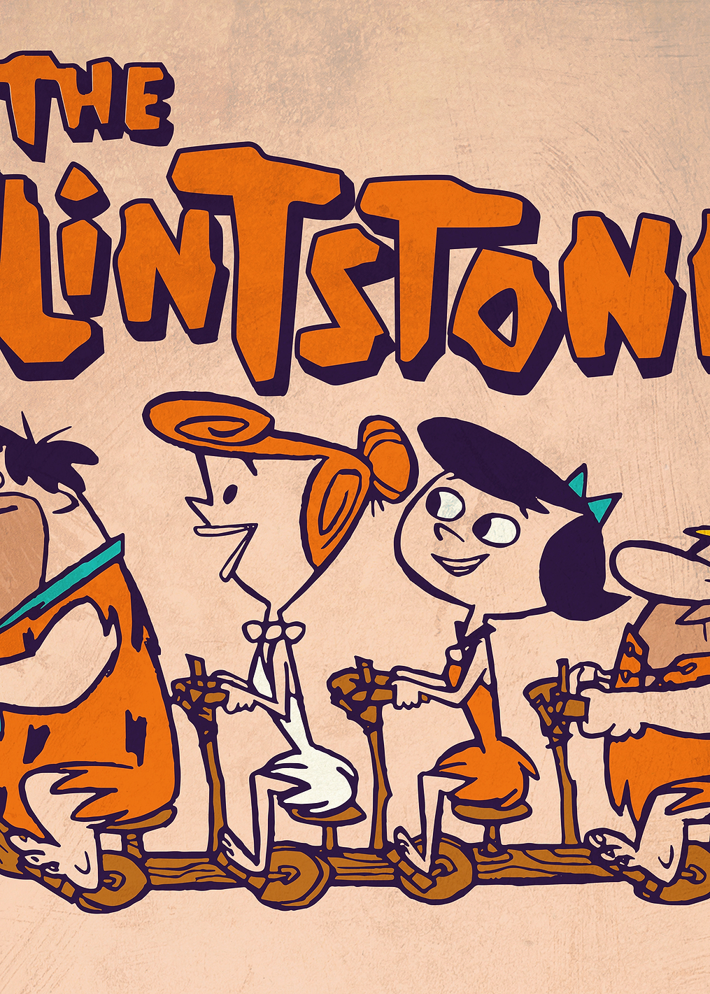 The Flinstones Tandem: постер из коллекции Hanna-Barbera
