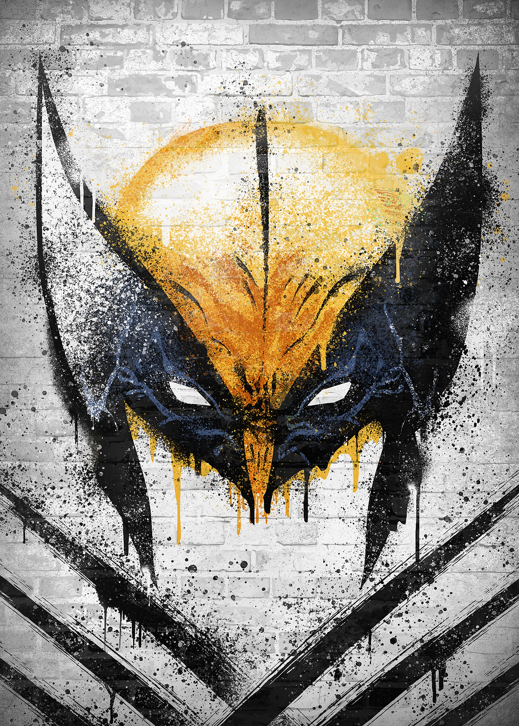 Wolverine Graffiti Wall: постер из коллекции Marvel