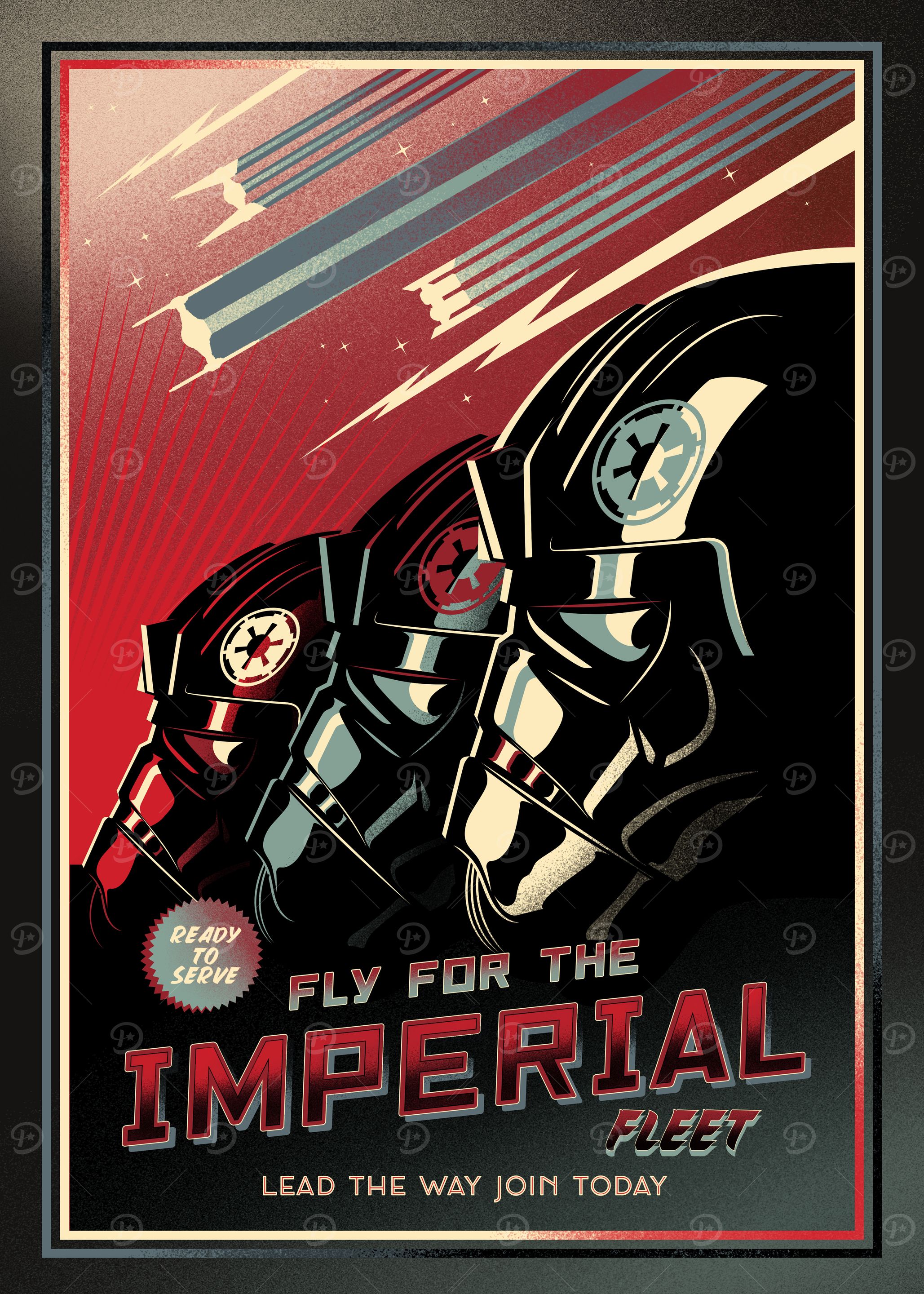 Fly for the Imperial Fleet: постер из коллекции Star Wars