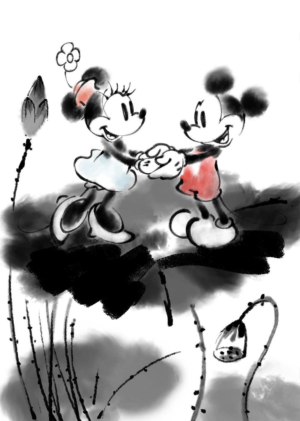 Mickey Minnie Pose: постер из коллекции Mickey & Friends