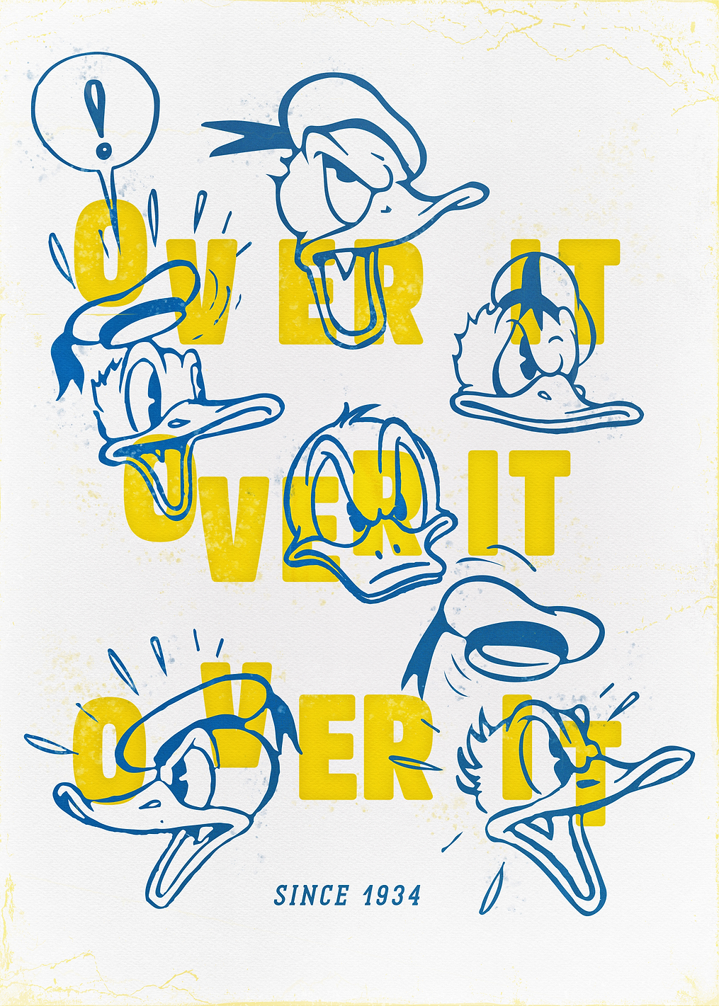Donald Over It: постер из коллекции Mickey & Friends