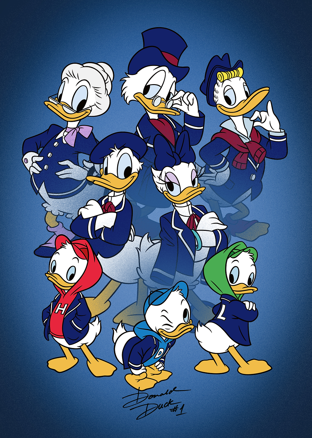 Donald Duck Family: постер из коллекции Mickey & Friends