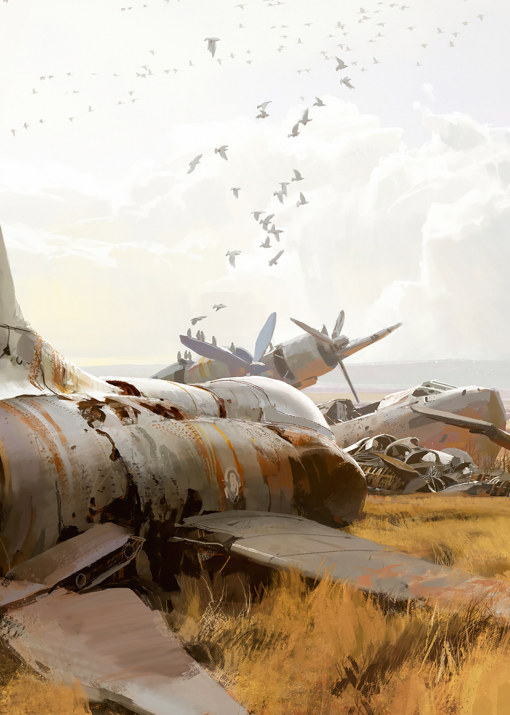 Wrecked Aircraft Art: постер из коллекции Destiny