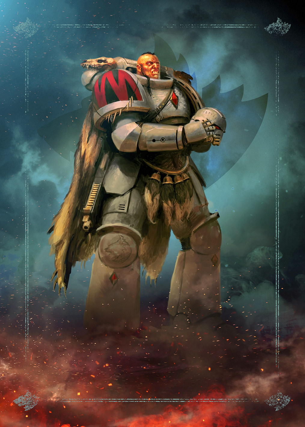 Space Wolves Grey Hunter: постер из коллекции Warhammer