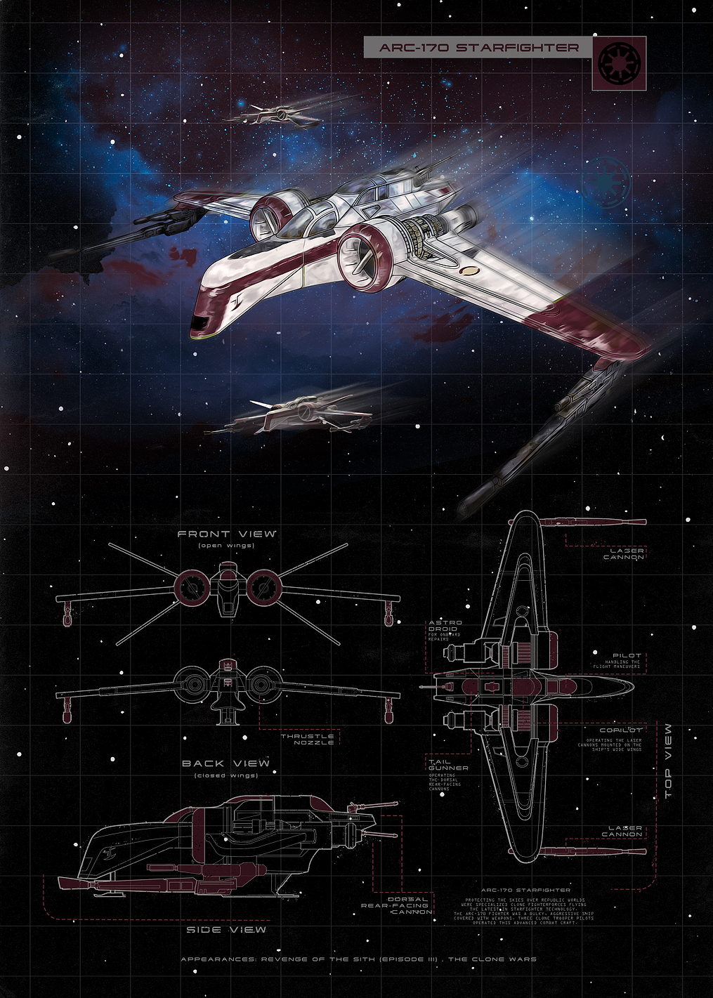 ARC-170: постер из коллекции Star Wars