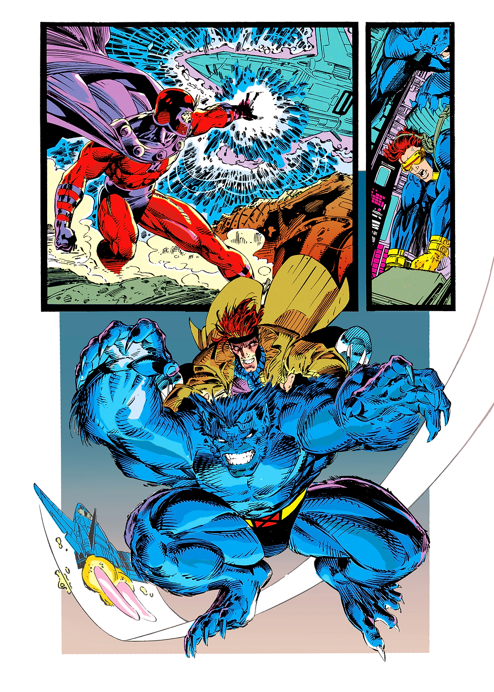 Magneto and Beast: постер из коллекции Marvel