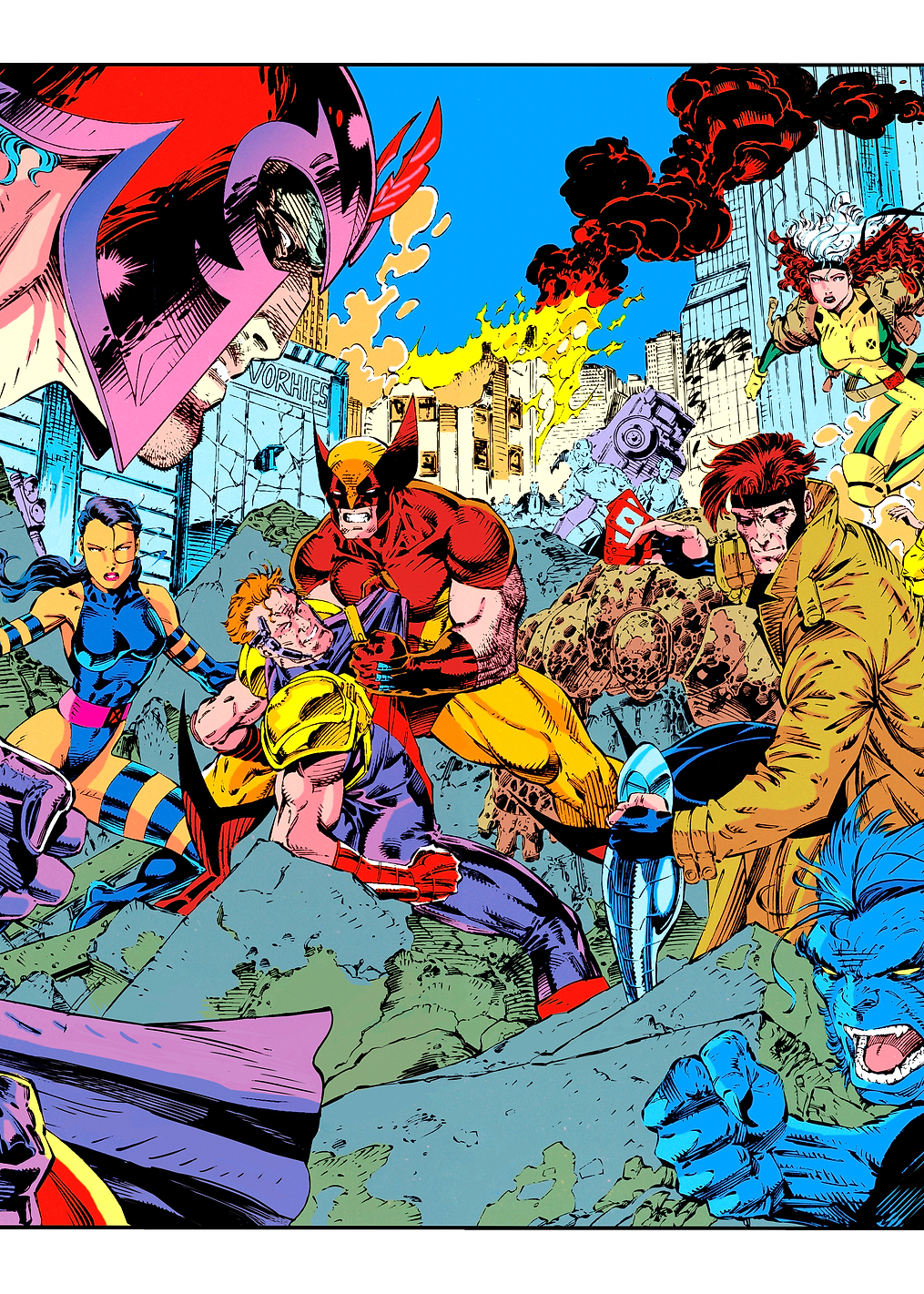 X-Men Group Fight: постер из коллекции Marvel