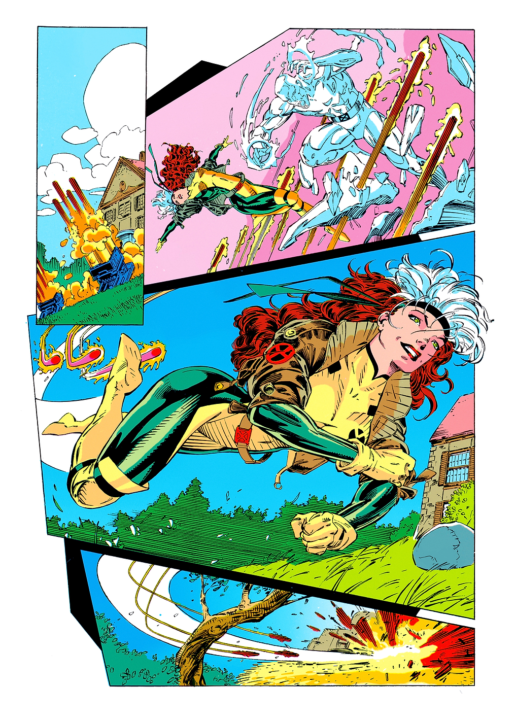 Rogue Multi Panel: постер из коллекции Marvel