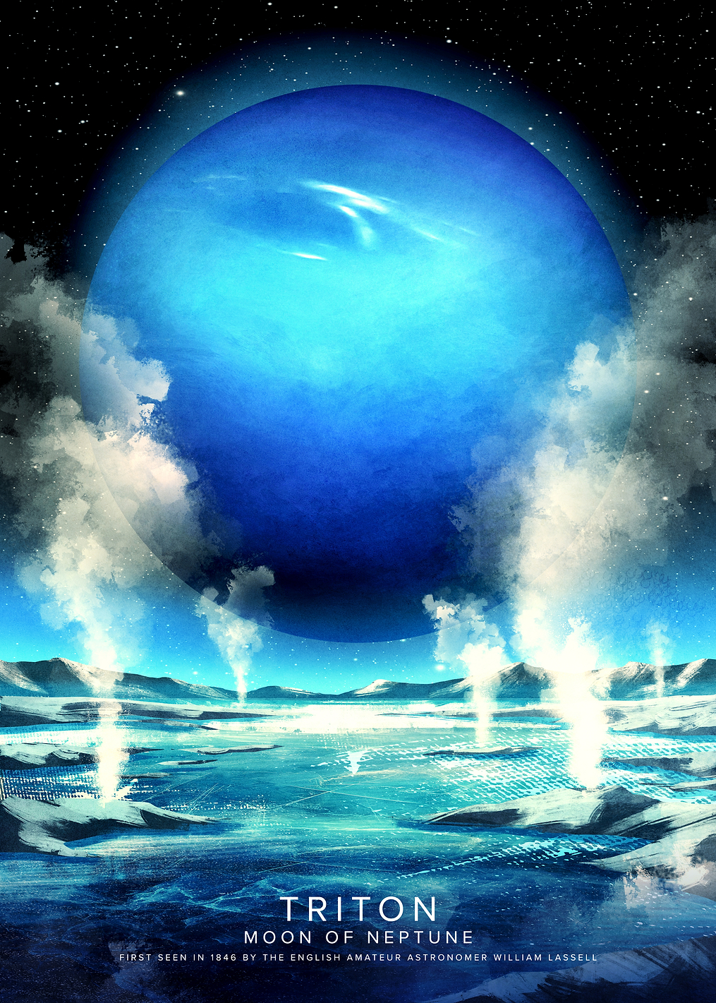 Triton: постер из коллекции Inspired by NASA