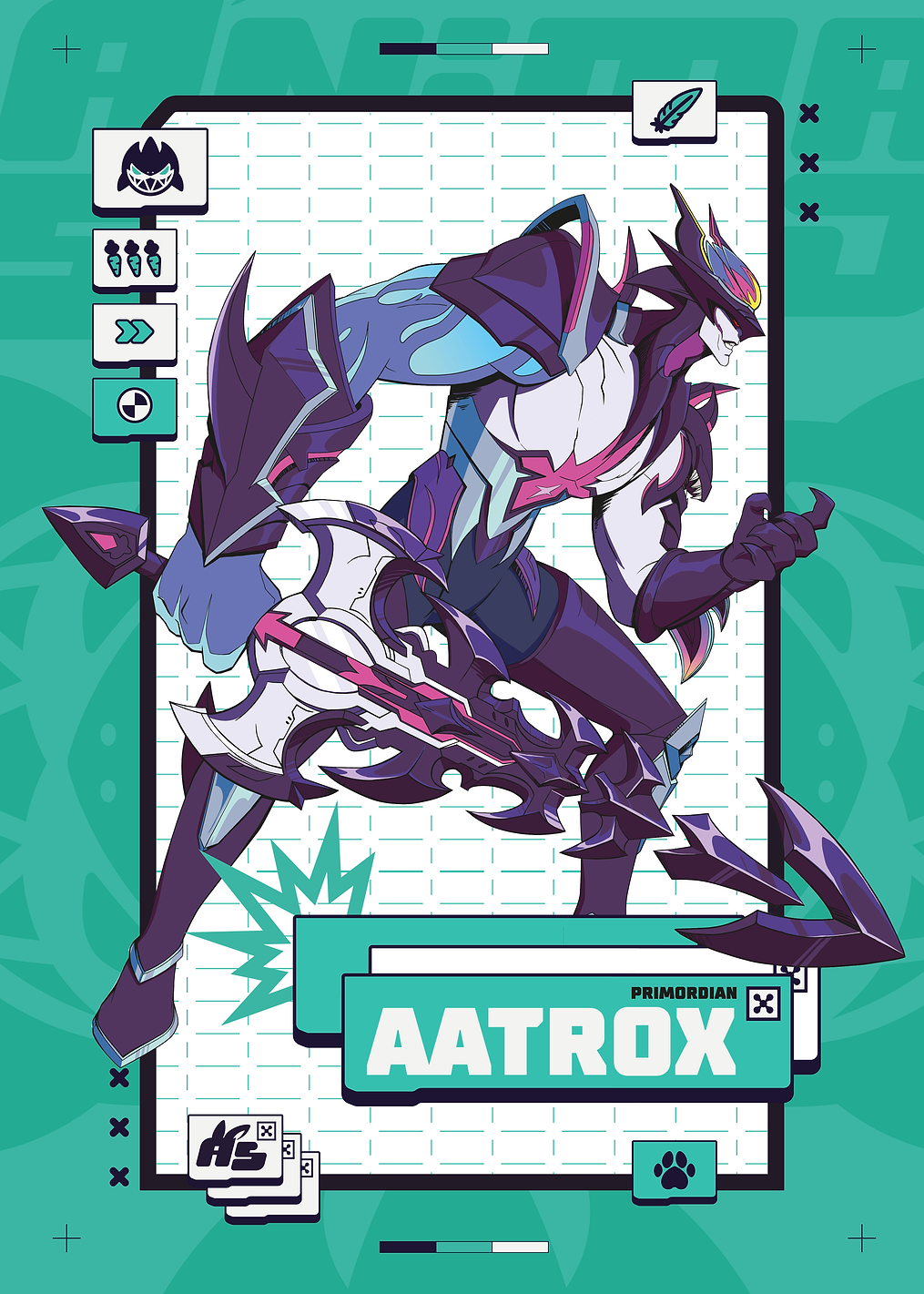 Primordian Aatrox Card: постер из коллекции League of Legends