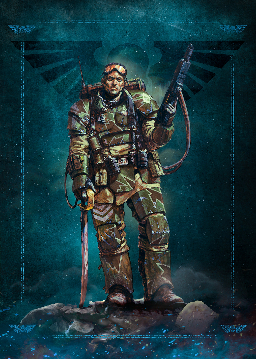 Kasrkin Trooper: постер из коллекции Warhammer
