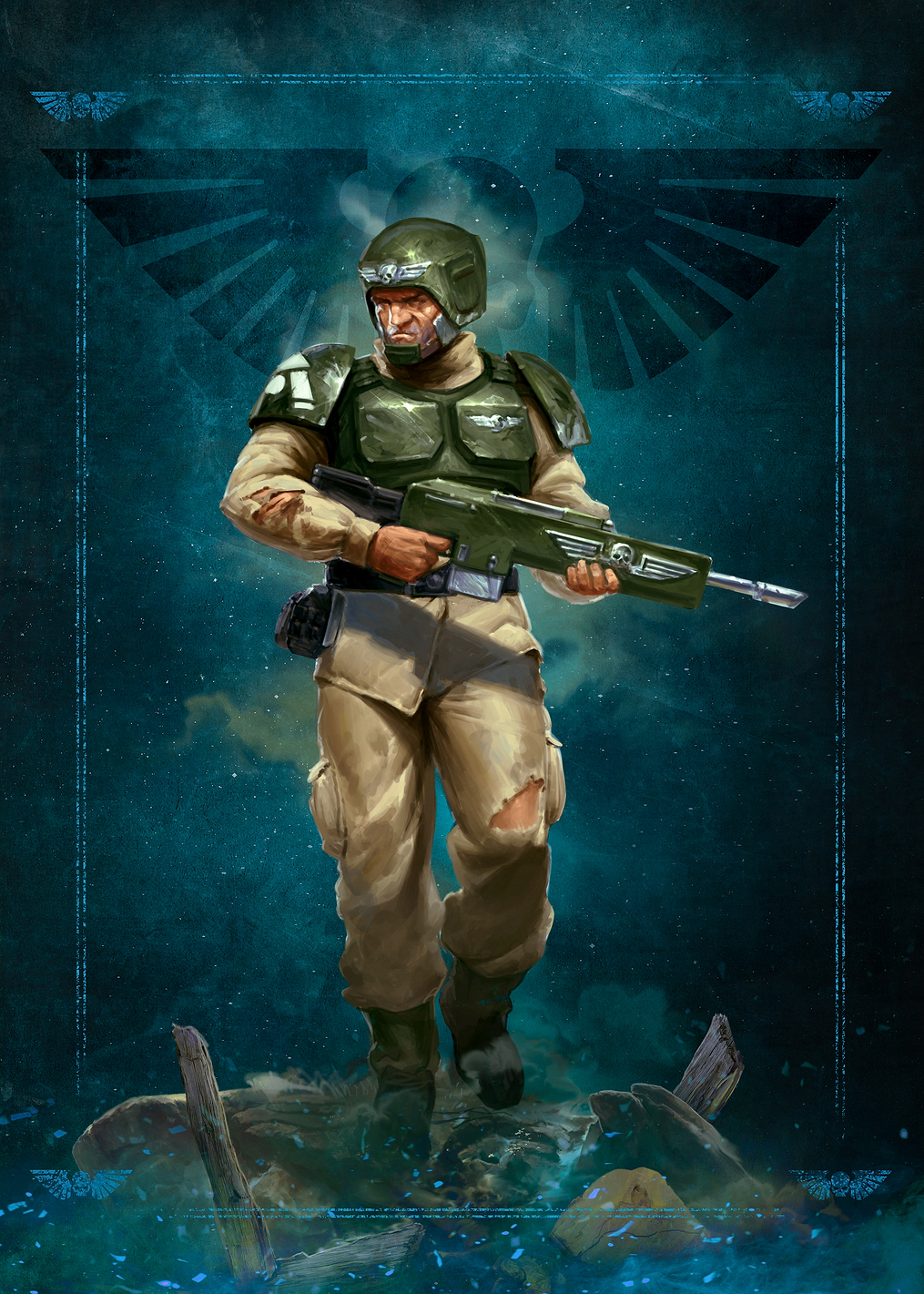 Cadian Shock Trooper 3: постер из коллекции Warhammer