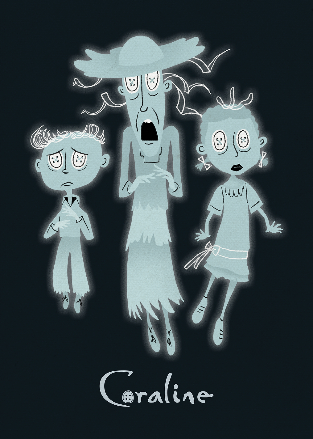 Coraline Ghost Children: постер из коллекции Laika