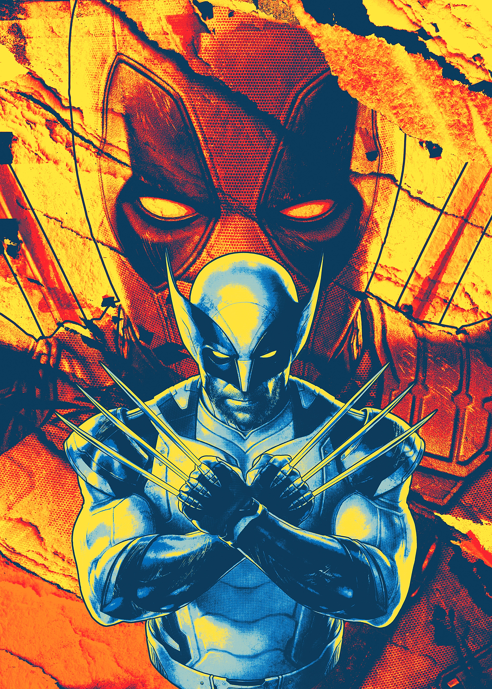 Wolverine Deadpool Intense: постер из коллекции Marvel