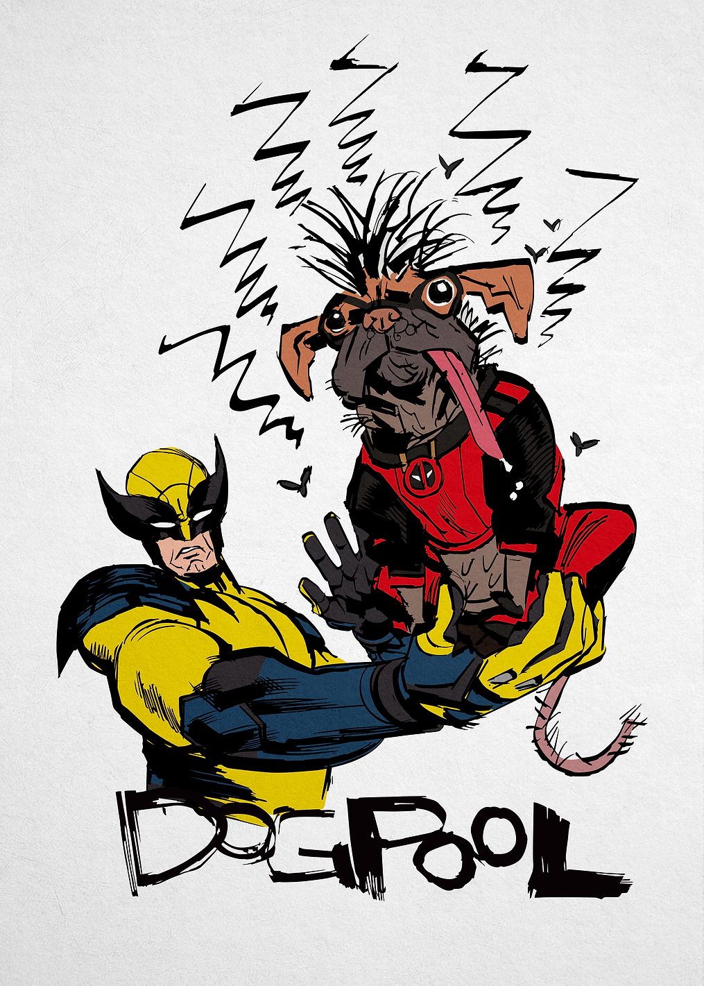 Wolverine Stinky Dogpool: постер из коллекции Marvel